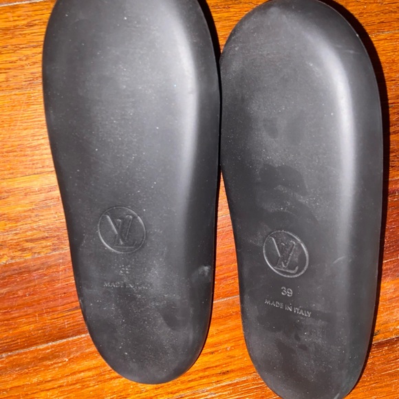 New in box Louis Vuitton Sunbath slippers in black and white size 39 - Picture 4 of 4